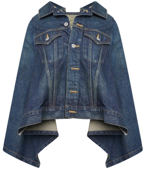 junya watanabe denim cape